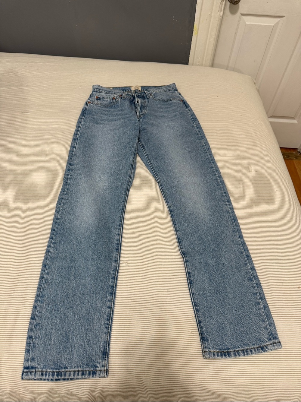 Levi's Light Blue Denim 501 Original Jeans